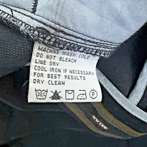 Tommy‎ Bahama Men’s Silk Pleated Dress Pants 36 Navy Black Textured Relaxed Fit - Picture 12 of 12